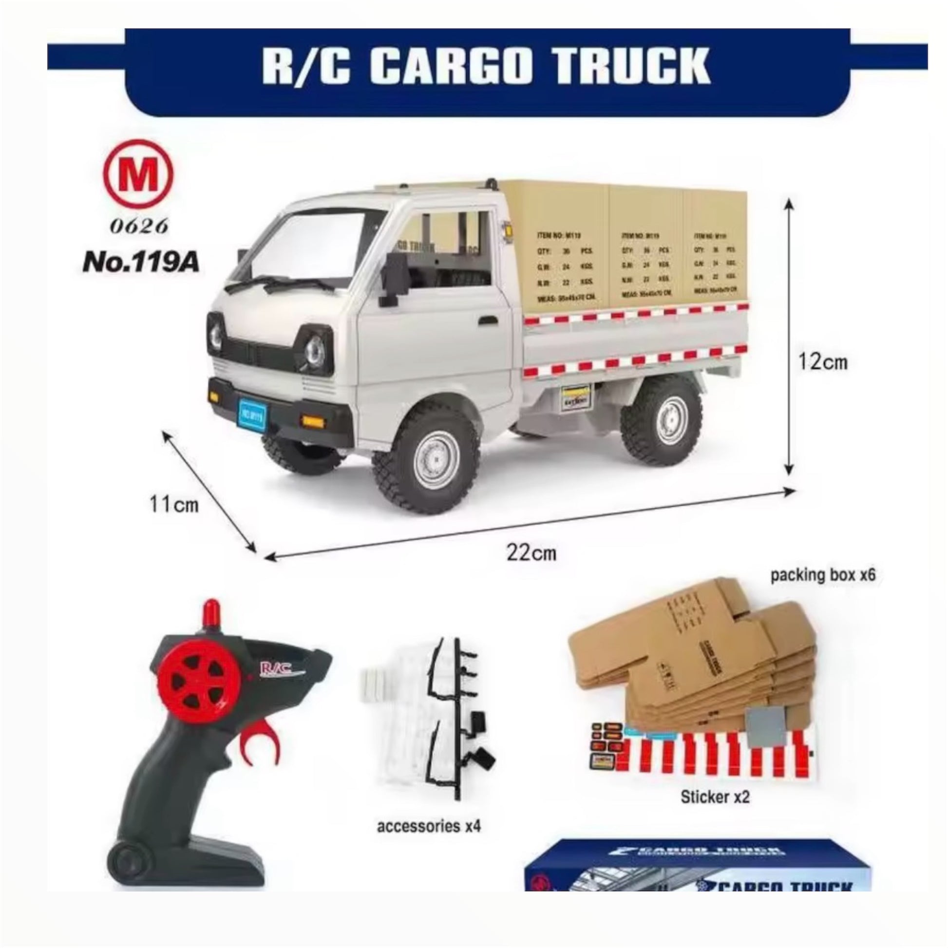 RC Kei truck white